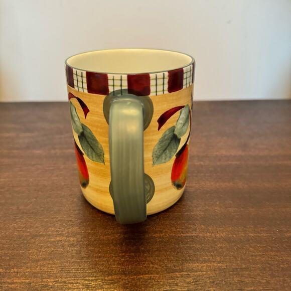 Lenox Winter Greetings Everyday Tartan Tufted Titmouse Christmas Coffee Mug - Picture 5 of 11